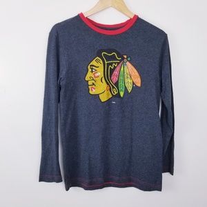 NHL Womens Chicago Blackhawks Long Sleeve Top